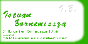 istvan bornemissza business card
